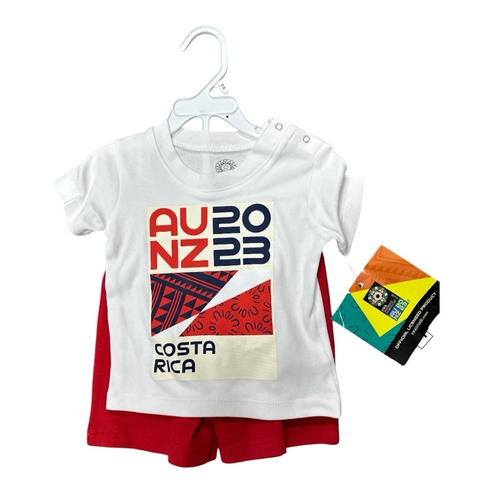 FIFA - NWT - AU NZ 2023 Costa Rica Kids T-Shirt and Shorts Set